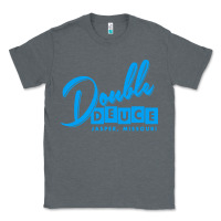 Charcoal Heather double deuce bar Classic Tee - linhVisuals