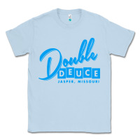 Dusty Blue double deuce bar Classic Tee - linhVisuals