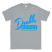 Heather Grey double deuce bar Classic Tee - linhVisuals