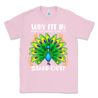 Bubblegum Pink peacock inspired beautiful color bird (3) Classic Tee - linhVisuals