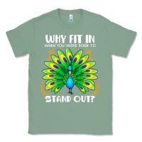 Sage peacock inspired beautiful color bird (3) Classic Tee - linhVisuals