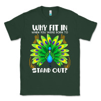 Sports Green peacock inspired beautiful color bird (3) Classic Tee - linhVisuals