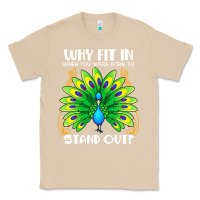 Mushroom peacock inspired beautiful color bird (3) Classic Tee - linhVisuals