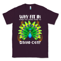 Plum peacock inspired beautiful color bird (3) Classic Tee - linhVisuals