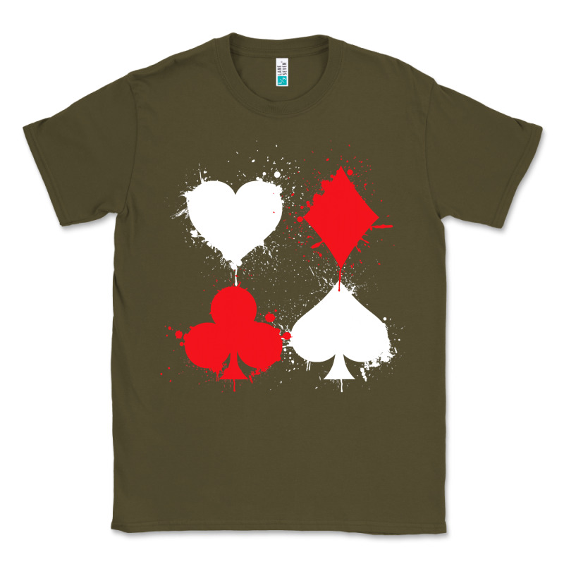 Playing Cards Poker Heart Spade Club Classic Tee by linhVisuals | Teevron