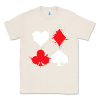 Natural playing cards poker heart spade club Classic Tee - linhVisuals