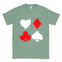 Sage playing cards poker heart spade club Classic Tee - linhVisuals