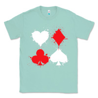 Seafoam playing cards poker heart spade club Classic Tee - linhVisuals