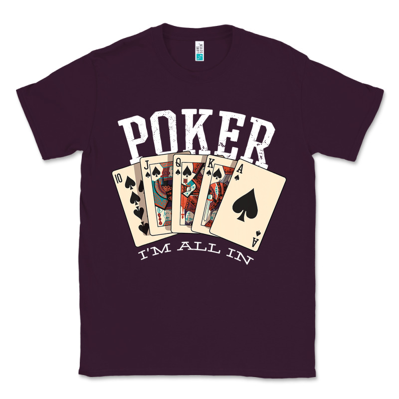 Poker All In Royal Flush Lucky Casino Classic Tee by linhVisuals | Teevron