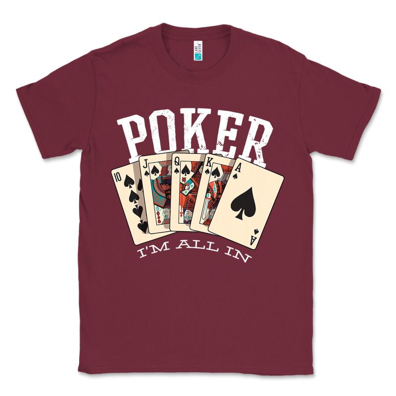 Poker All In Royal Flush Lucky Casino Classic Tee by linhVisuals | Teevron