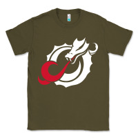 Army Green MSUM Dragons, Gear Classic Tee - linhVisuals