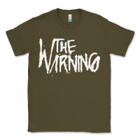 Army Green THE WARNING Classic Tee - linhVisuals