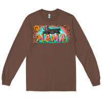 Chestnut mama with baby bear and leopard license plate Long Sleeve Tee - Artiststas
