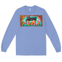Colony Blue mama with baby bear and leopard license plate Long Sleeve Tee - Artiststas