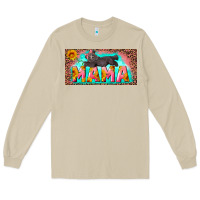 Mushroom mama with baby bear and leopard license plate Long Sleeve Tee - Artiststas