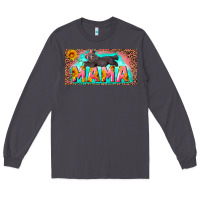 Smoke mama with baby bear and leopard license plate Long Sleeve Tee - Artiststas