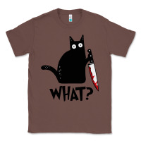 Chestnut Halloween Cat With Knife What Classic Tee - linhVisuals