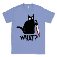 Colony Blue Halloween Cat With Knife What Classic Tee - linhVisuals
