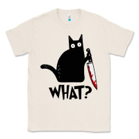 Natural Halloween Cat With Knife What Classic Tee - linhVisuals