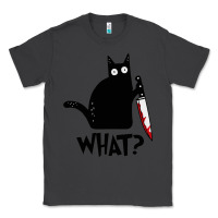 Smoke Halloween Cat With Knife What Classic Tee - linhVisuals