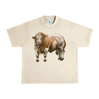 Sandshell simmental bull Urban Heavy Tee - LillyAllenDesigns