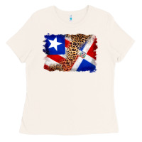 Bone puerto rico and dominican republic flag Ladies Tee - Artiststas