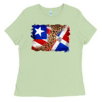 Matcha puerto rico and dominican republic flag Ladies Tee - Artiststas