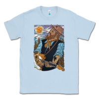 Dusty Blue nathaniel rateliff müsïc Classic Tee - linhVisuals