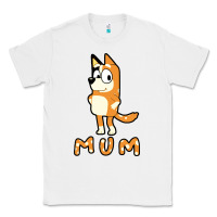 White bluey mom Classic Tee - linhVisuals