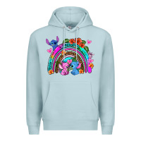 Blue Mist stitch and lilo rainbow Premium Hoodie - AdoDesignShop
