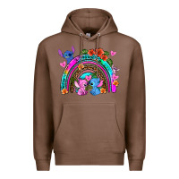 Chestnut stitch and lilo rainbow Premium Hoodie - AdoDesignShop