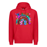 Red stitch and lilo rainbow Premium Hoodie - AdoDesignShop