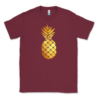 Burgundy gold pineapple Classic Tee - linhVisuals