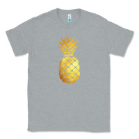 Heather Grey gold pineapple Classic Tee - linhVisuals
