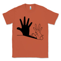 Copper rabbit hand shadow Classic Tee - linhVisuals