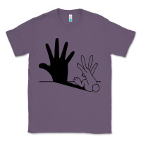 Lavender rabbit hand shadow Classic Tee - linhVisuals