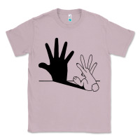 Lilac rabbit hand shadow Classic Tee - linhVisuals