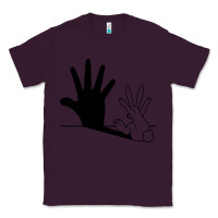 Plum rabbit hand shadow Classic Tee - linhVisuals