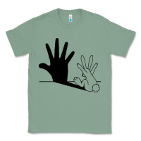 Sage rabbit hand shadow Classic Tee - linhVisuals