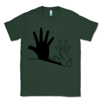 Sports Green rabbit hand shadow Classic Tee - linhVisuals