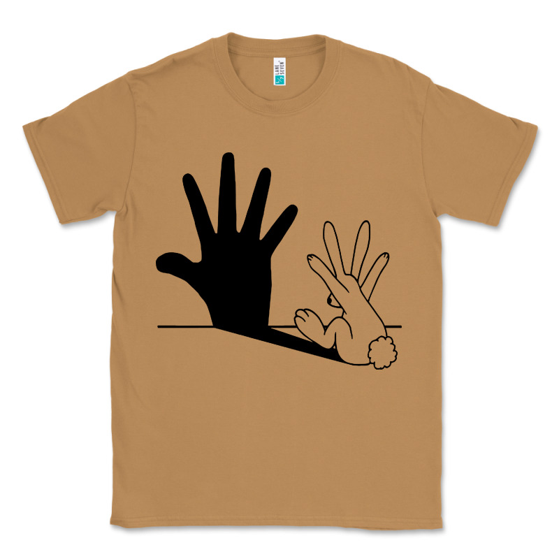 Rabbit Hand Shadow Classic Tee by linhVisuals | Teevron