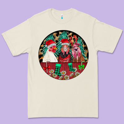 Chickens Premium Tee Designed By Cowhidedigitalart