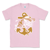 Bubblegum Pink navy midshipmen Classic Tee - linhVisuals