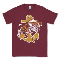 Burgundy navy midshipmen Classic Tee - linhVisuals