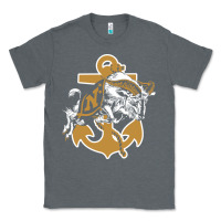 Charcoal Heather navy midshipmen Classic Tee - linhVisuals