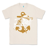 Natural navy midshipmen Classic Tee - linhVisuals