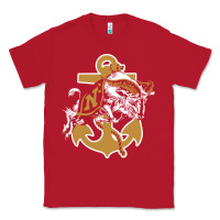 Red navy midshipmen Classic Tee - linhVisuals