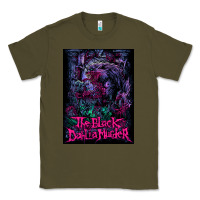 Army Green Black Dahlia Murder Classic Tee - linhVisuals