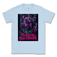 Dusty Blue Black Dahlia Murder Classic Tee - linhVisuals