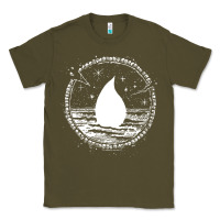 Army Green magic  the gathering kaldheim islands symbol Classic Tee - linhVisuals